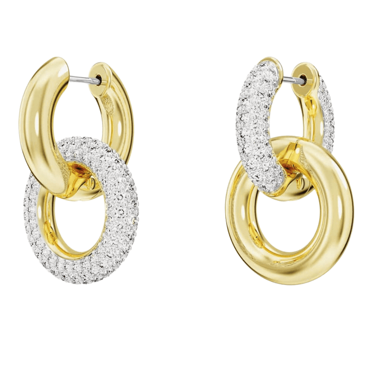 Swarovski Gold Dextera Interlocking Hoop Earrings - MococoSwarovski56688189009656688182Earrings