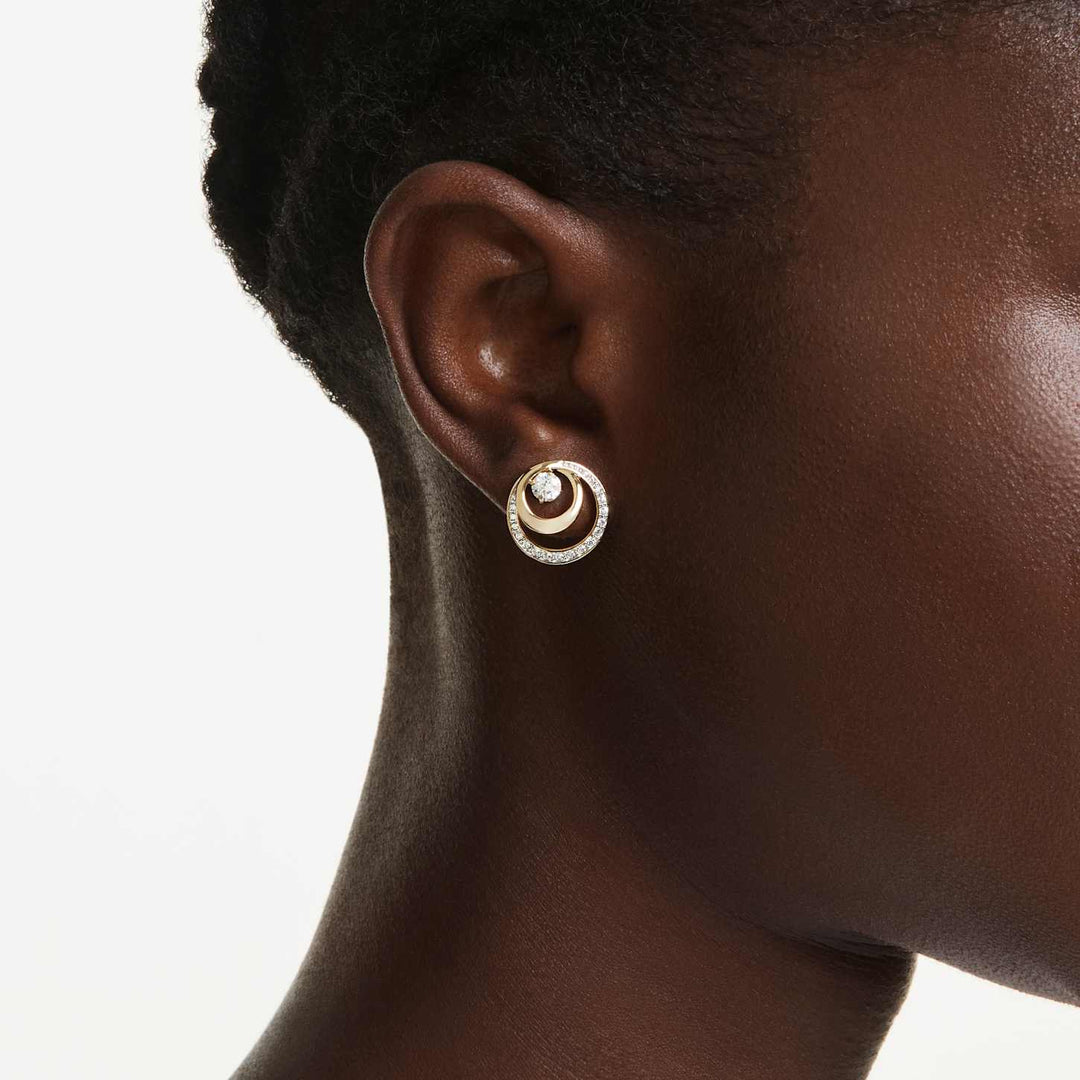 Swarovski Gold Hyperbola Round Cut Stud Earrings - MococoSwarovski57404079009657404071Earrings