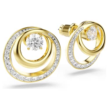 Swarovski Gold Hyperbola Round Cut Stud Earrings - MococoSwarovski57404079009657404071Earrings