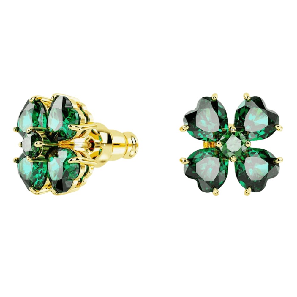 Swarovski Gold Idyllia Green Clover Earrings - MococoSwarovski56662369009656662366Earrings