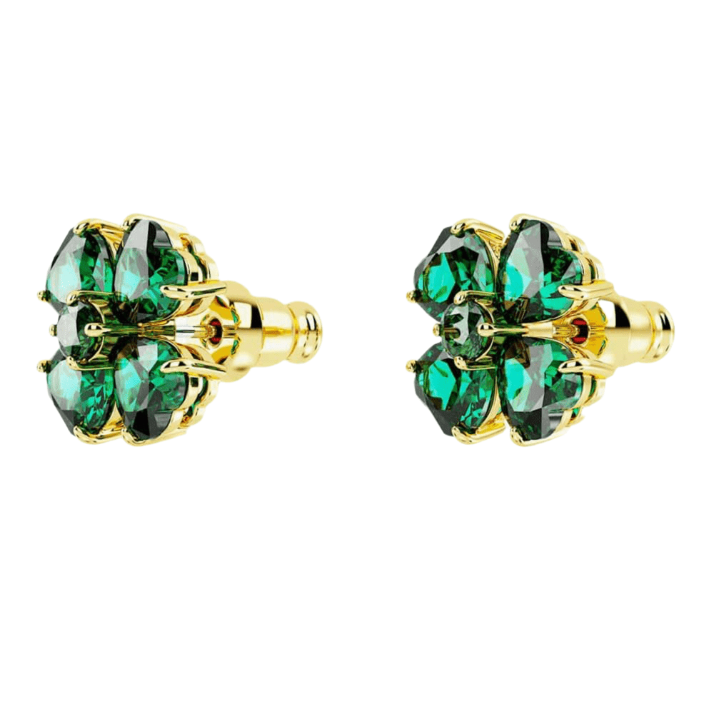 Swarovski Gold Idyllia Green Clover Earrings - MococoSwarovski56662369009656662366Earrings
