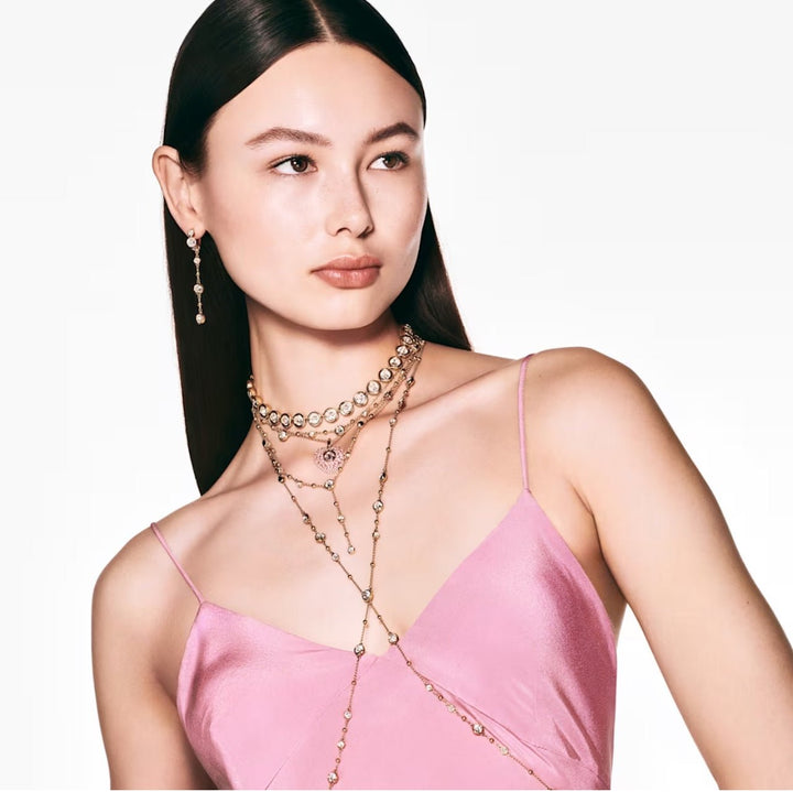 Swarovski Gold Imber Round Cut Dangle Earrings - MococoSwarovski56800979009656800973Earrings