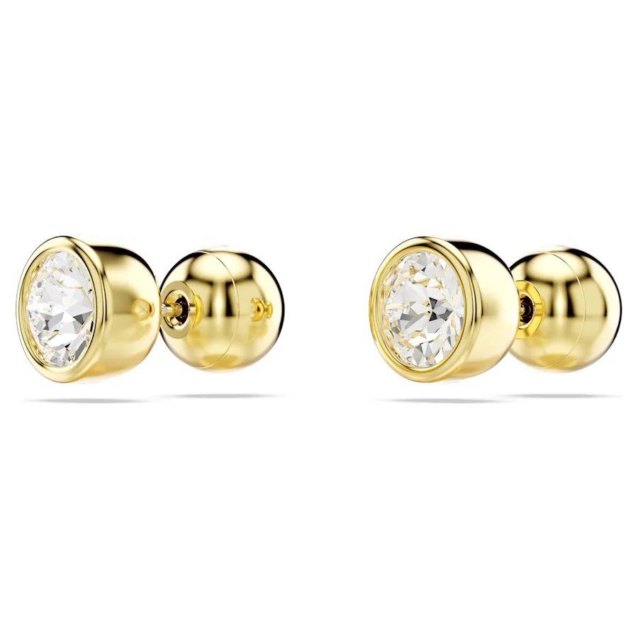 Swarovski Gold Imber Round Cut Stud Earrings - MococoSwarovski56815529009656815526Earrings