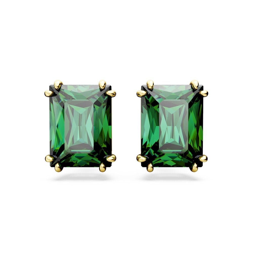 Swarovski Gold Stilla Green Stud Earrings - MococoSwarovski56771429009656771426Earrings