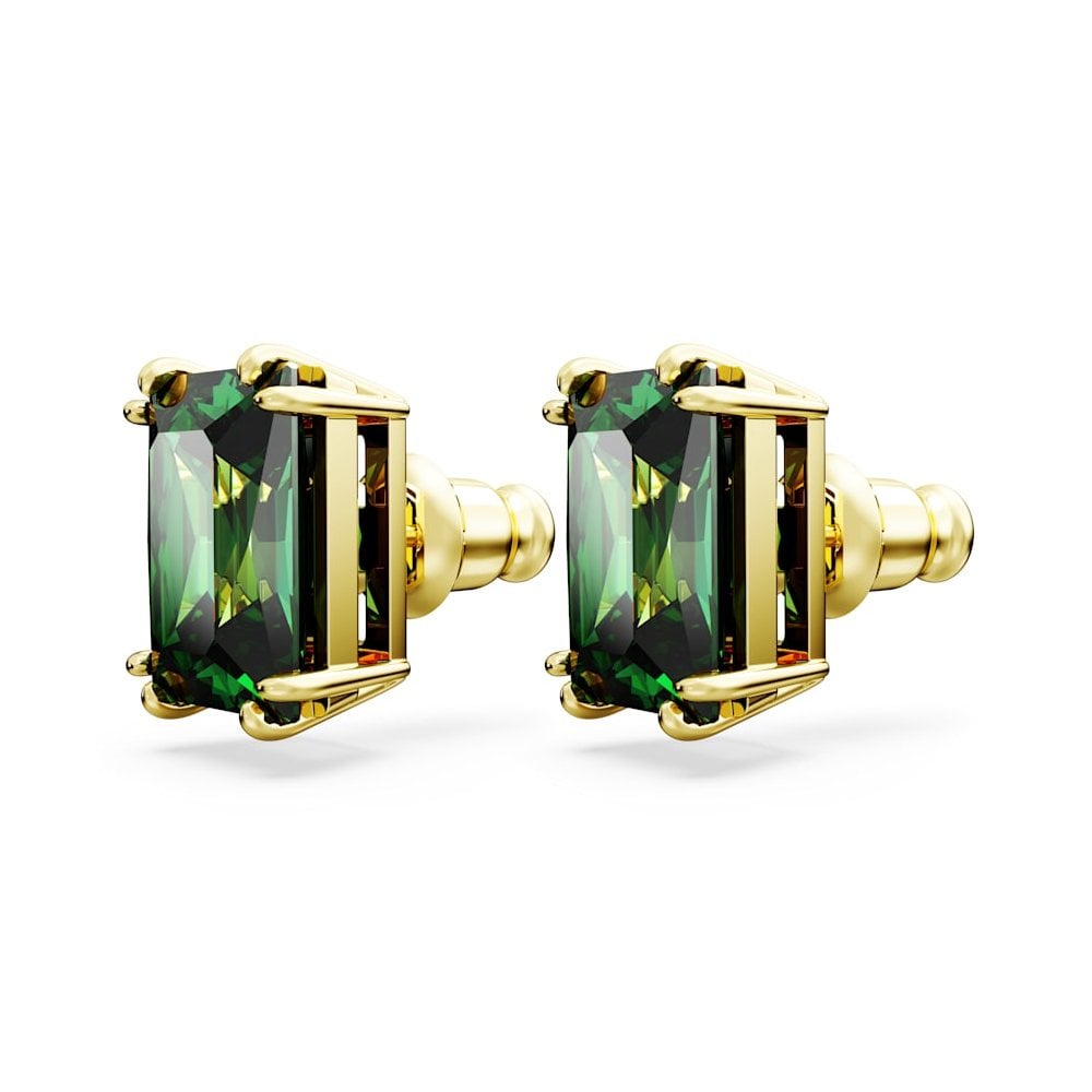 Swarovski Gold Stilla Green Stud Earrings - MococoSwarovski56771429009656771426Earrings