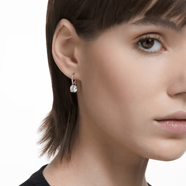 Swarovski Gold Stilla Round Cut Huggie Hoop Earrings - MococoSwarovski56388029009656388020Earrings