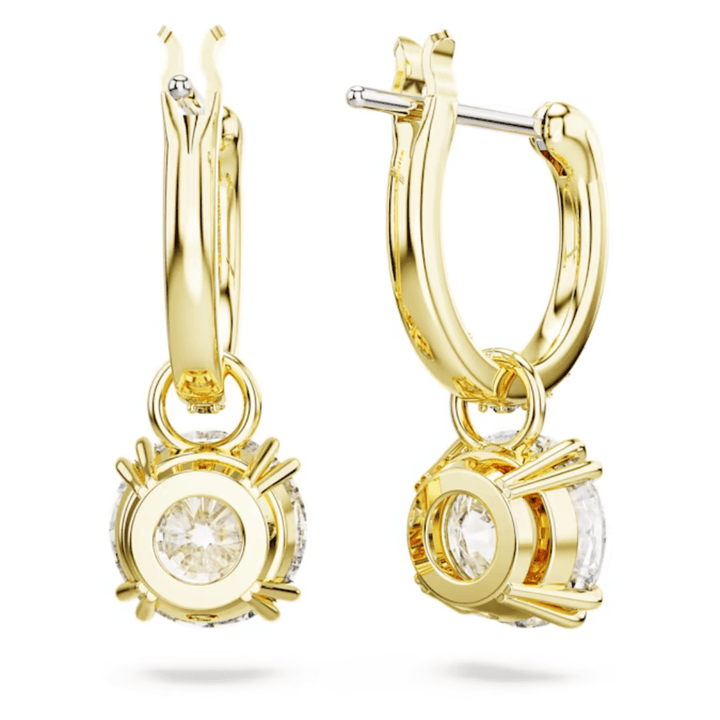 Swarovski Gold Stilla Round Cut Huggie Hoop Earrings - MococoSwarovski56388029009656388020Earrings