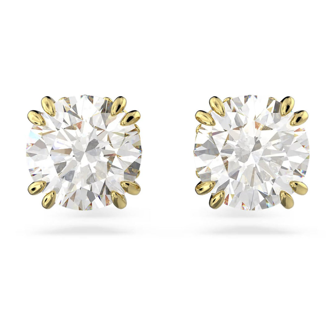 Swarovski Gold Stilla Round Cut Stud Earrings - MococoSwarovski56425959009656425954Earrings