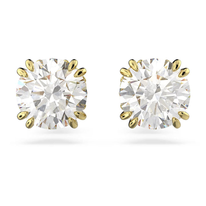 Swarovski Gold Stilla Round Cut Stud Earrings - MococoSwarovski56425959009656425954Earrings