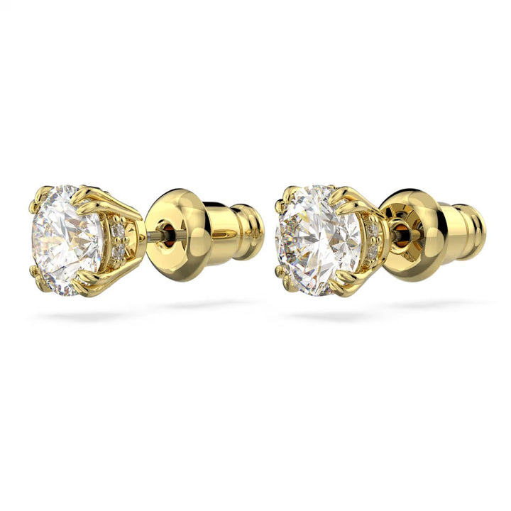 Swarovski Gold Stilla Round Cut Stud Earrings - MococoSwarovski56425959009656425954Earrings