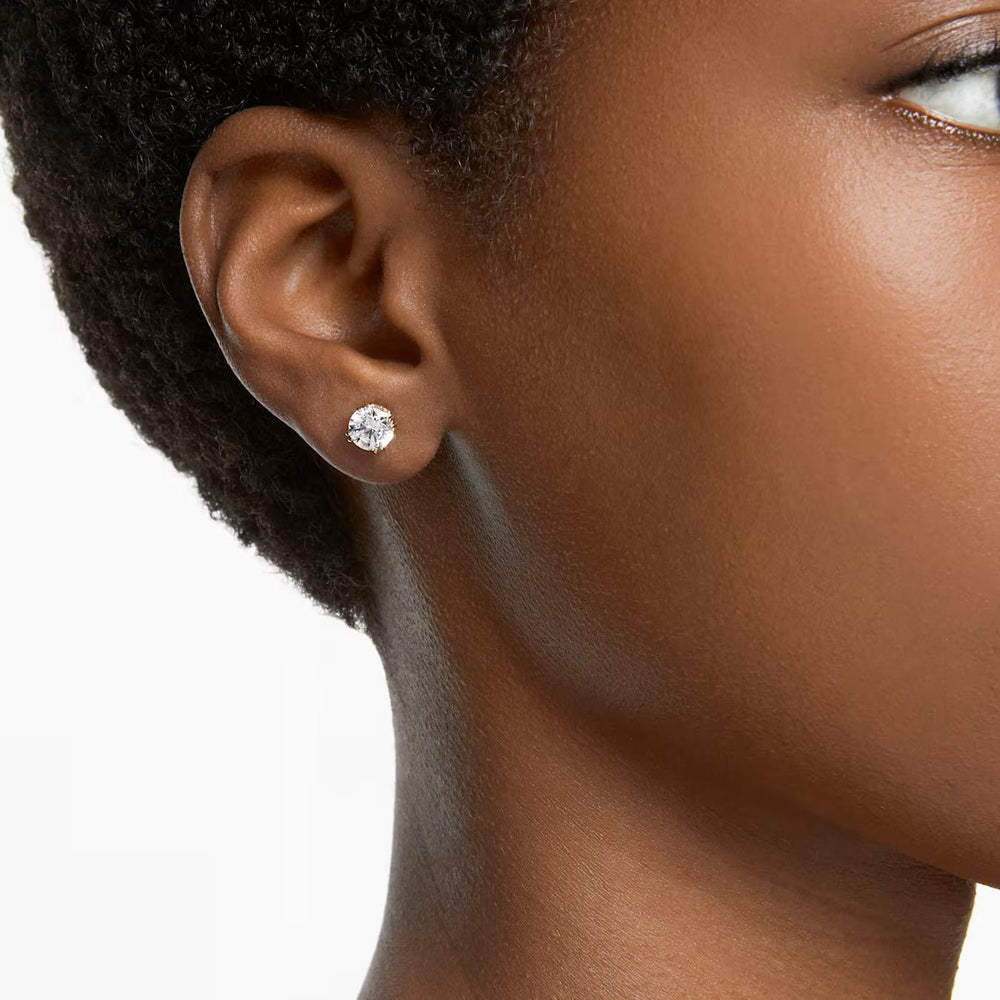 Swarovski Gold Stilla Round Cut Stud Earrings - MococoSwarovski56425959009656425954Earrings