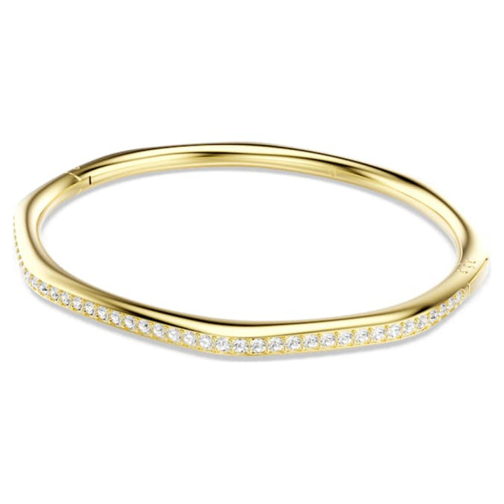 Swarovski Gold-Tone Plated Octagon Shape Round Cut White Dextera Bangle image 3