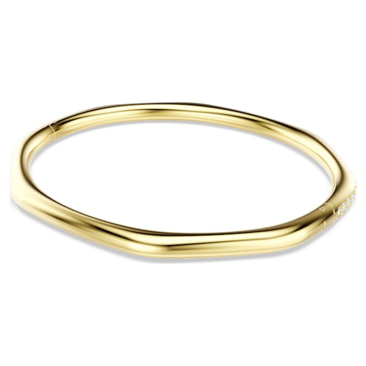 Swarovski Gold-Tone Plated Octagon Shape Round Cut White Dextera Bangle image 6