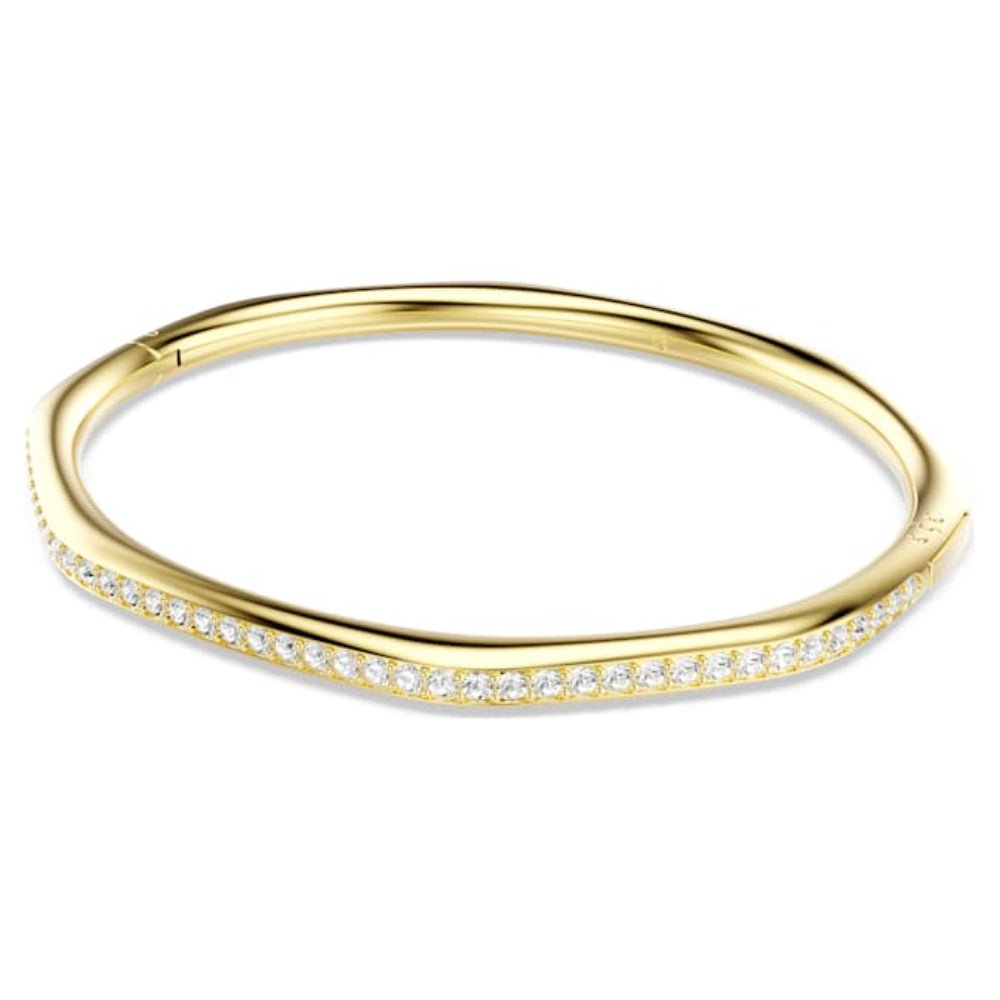 Swarovski Gold - Tone Plated Octagon Shape Round Cut White Dextera Bangle - MococoSwarovski57245809009657245810Bracelets