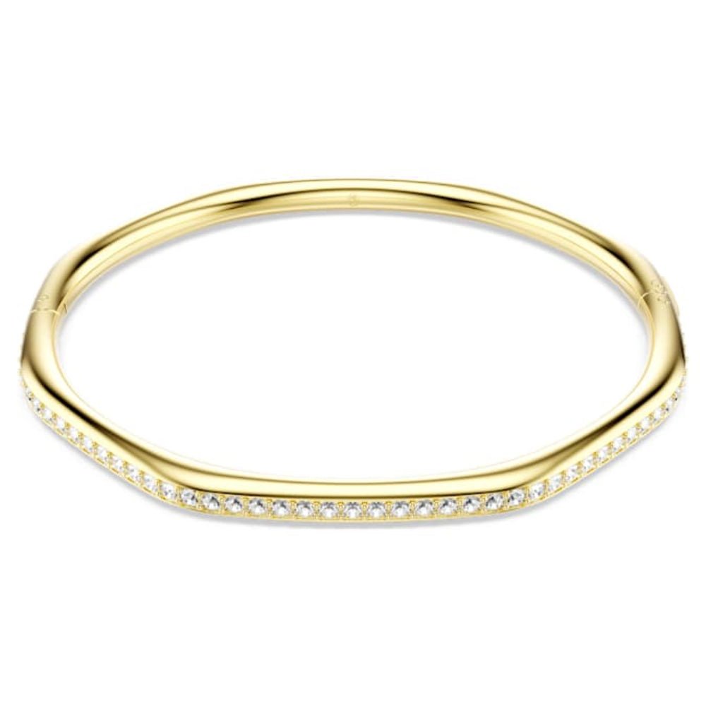 Swarovski Gold - Tone Plated Octagon Shape Round Cut White Dextera Bangle - MococoSwarovski57245809009657245810Bracelets