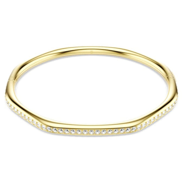 Swarovski Gold - Tone Plated Octagon Shape Round Cut White Dextera Bangle - MococoSwarovski57245809009657245810Bracelets