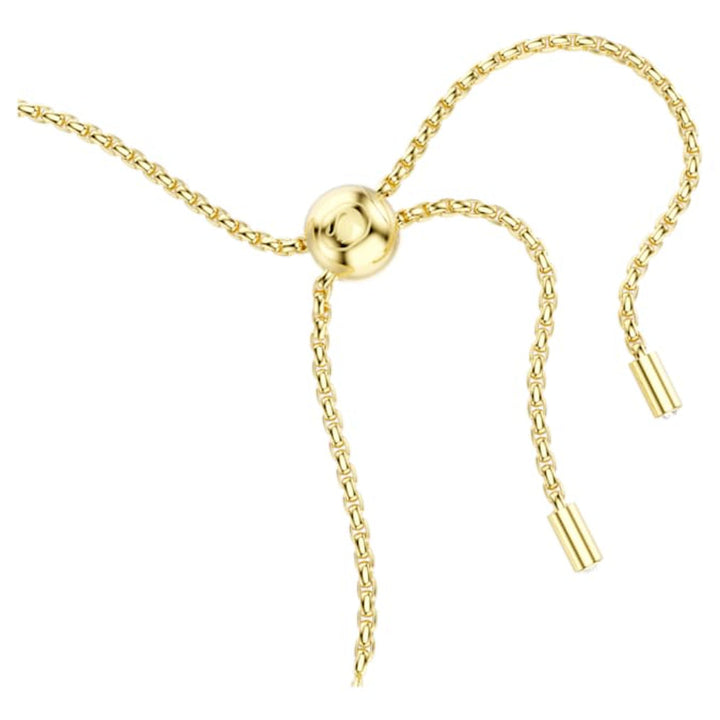 Swarovski Gold-Tone Plated Round Cut White Matrix Tennis Bracelet image 3
