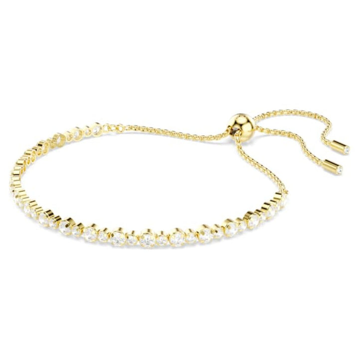 Swarovski Gold - Tone Plated Round Cut White Matrix Tennis Bracelet - MococoSwarovski57307099009657307099Bracelets