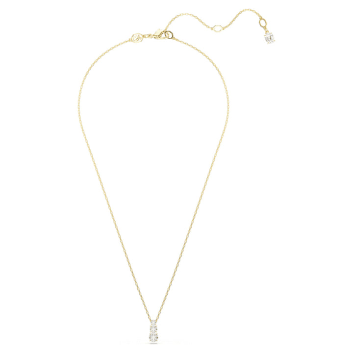 Swarovski Gold-Tone Plated Round Cut White Stilla Attract Pendant image 2