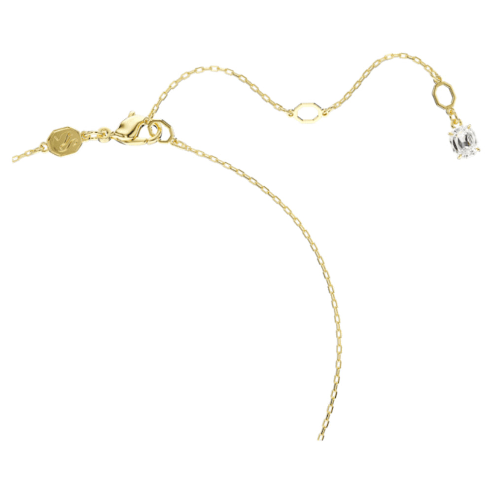 Swarovski Gold-Tone Plated Round Cut White Stilla Attract Pendant image 4