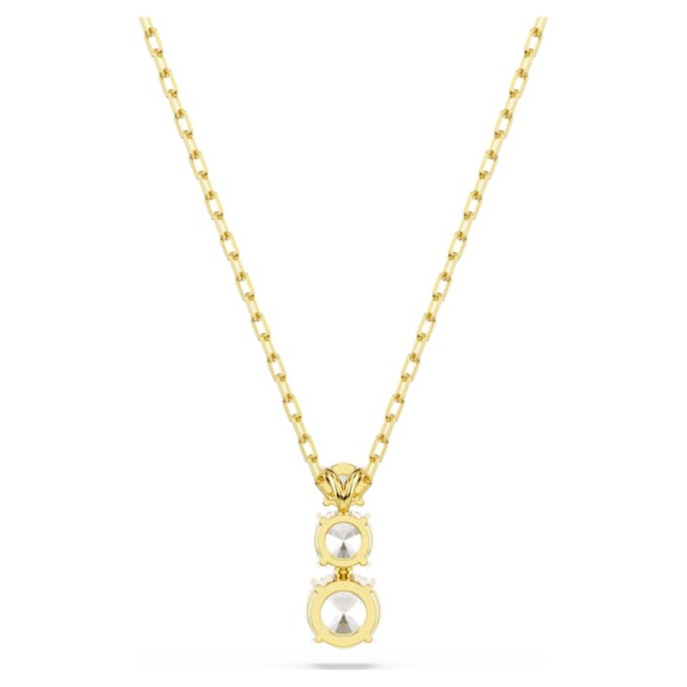 Swarovski Gold-Tone Plated Round Cut White Stilla Attract Pendant image 5