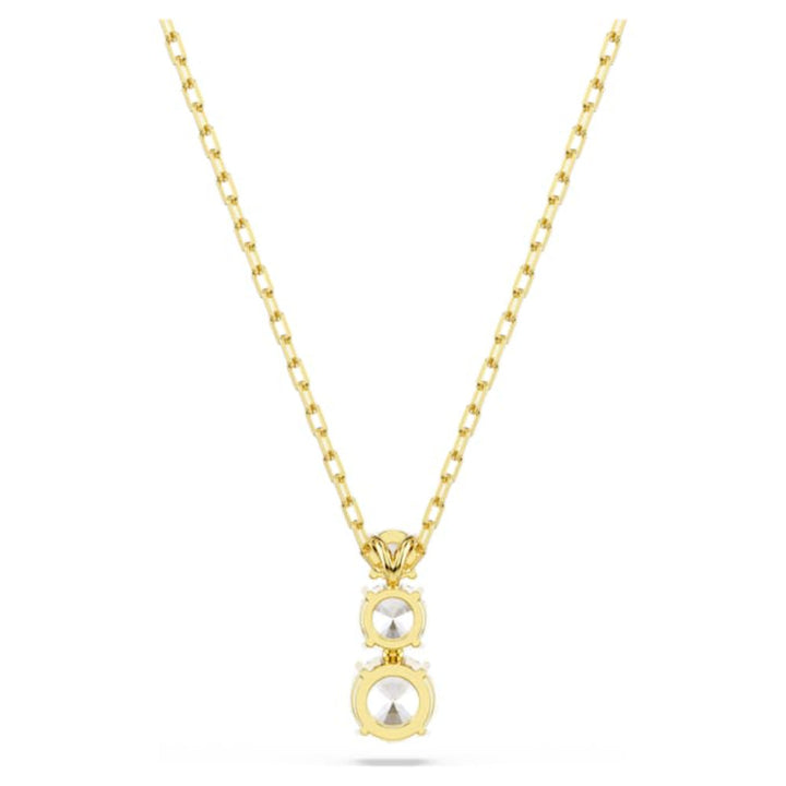 Swarovski Gold-Tone Plated Round Cut White Stilla Attract Pendant image 5