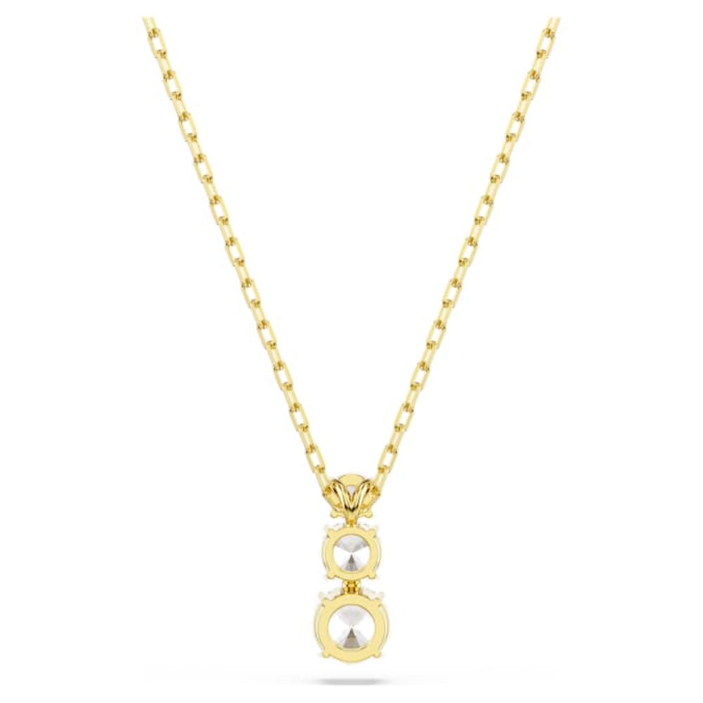 Swarovski Gold - Tone Plated Round Cut White Stilla Attract Pendant - MococoSwarovski57232989009657232988Necklace