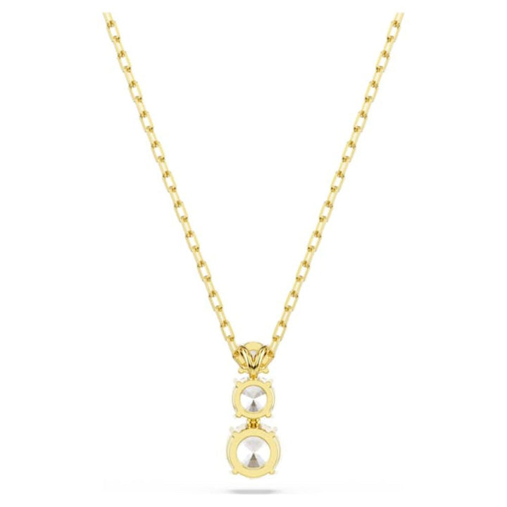 Swarovski Gold - Tone Plated Round Cut White Stilla Attract Pendant - MococoSwarovski57232989009657232988Necklace