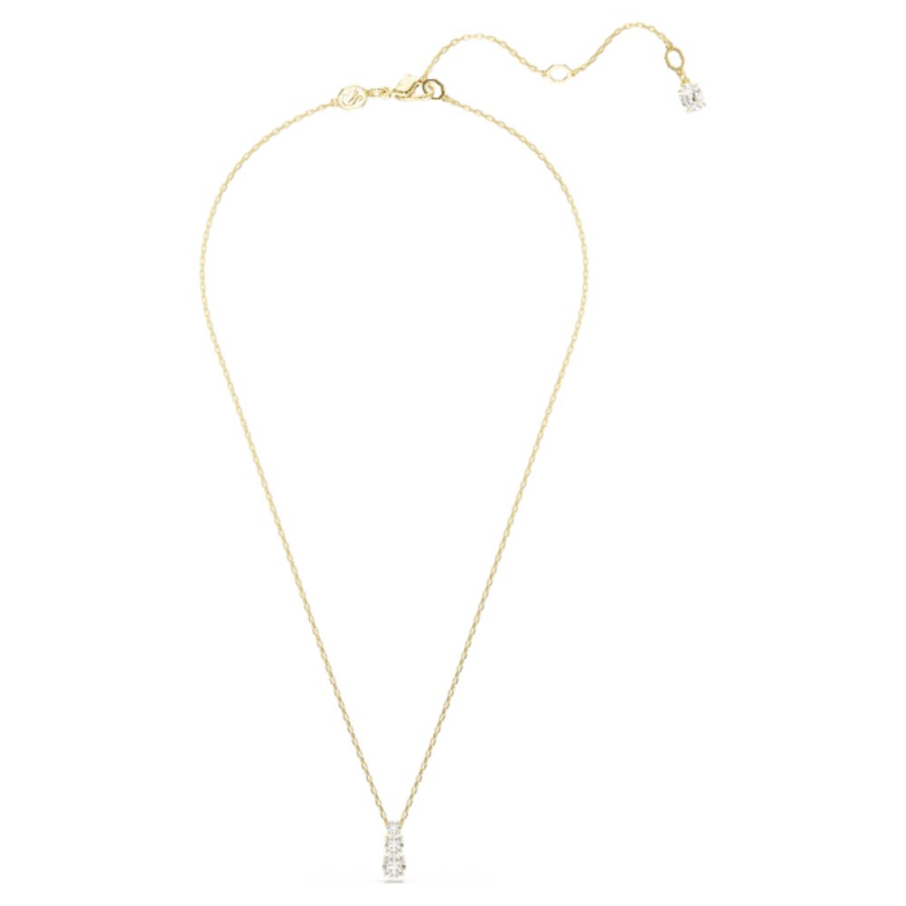 Swarovski Gold - Tone Plated Round Cut White Stilla Attract Pendant - MococoSwarovski57232989009657232988Necklace