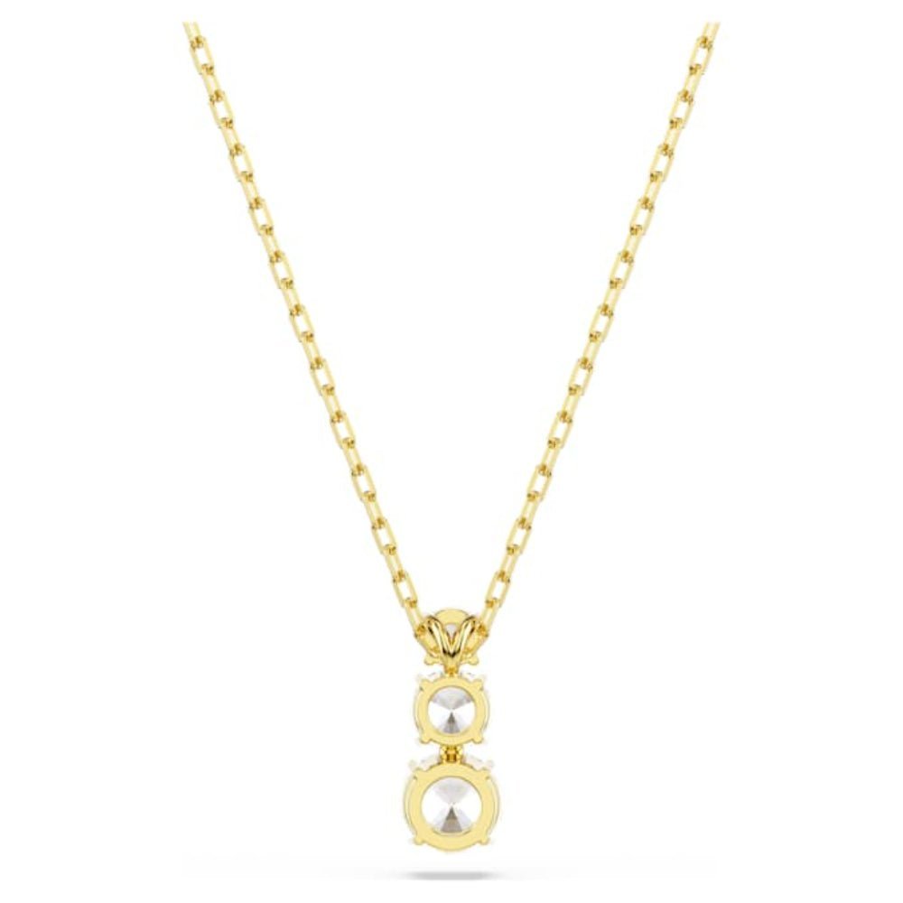 Swarovski Gold-Tone Plated Round Cut White Stilla Attract Pendant - MococoSwarovski57232989009657232988Necklaces