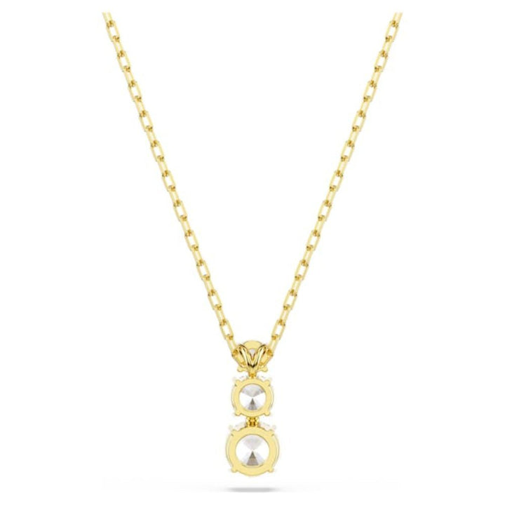 Swarovski Gold-Tone Plated Round Cut White Stilla Attract Pendant - MococoSwarovski57232989009657232988Necklaces
