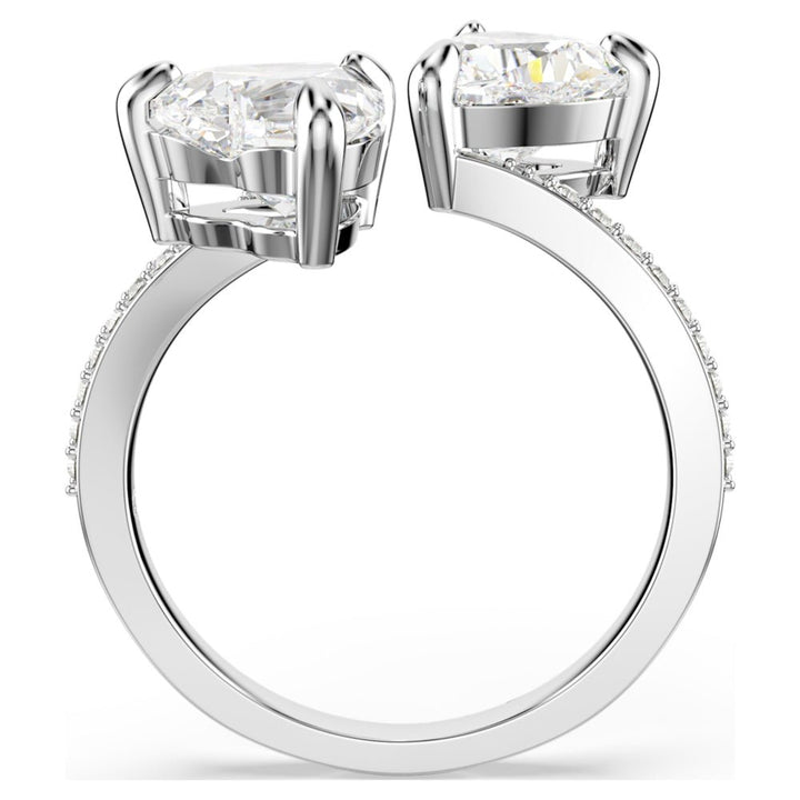 Swarovski Mesmera Attract Pave Heart cut White Silver - Tone Finish Open Ring - MococoSwarovski57055919009657055914Rings