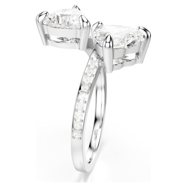 Swarovski Mesmera Attract Pave Heart cut White Silver - Tone Finish Open Ring - MococoSwarovski57055919009657055914Rings