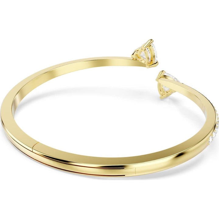 Swarovski Mesmera Gold - Tone Plated White Heart Attract Medium Bangle - MococoSwarovski57334749009657334743Bracelets