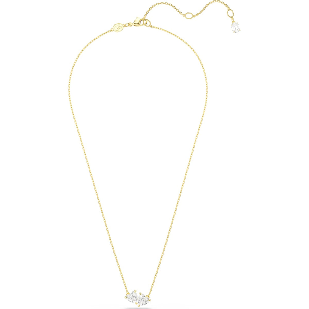 Swarovski Mesmera Gold-Tone Plated White Heart Attract Necklace 1