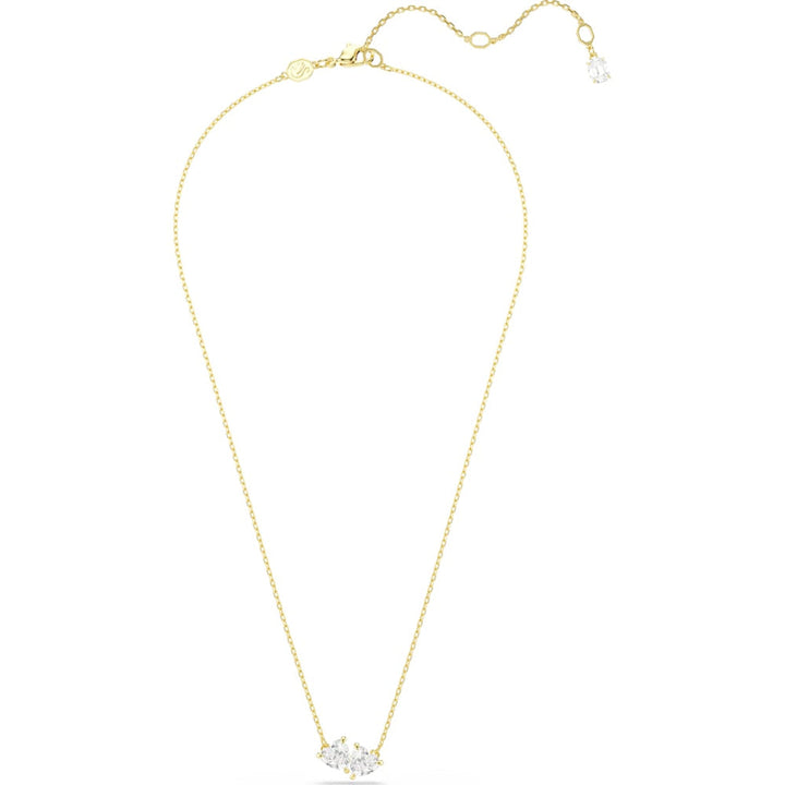Swarovski Mesmera Gold-Tone Plated White Heart Attract Necklace 1