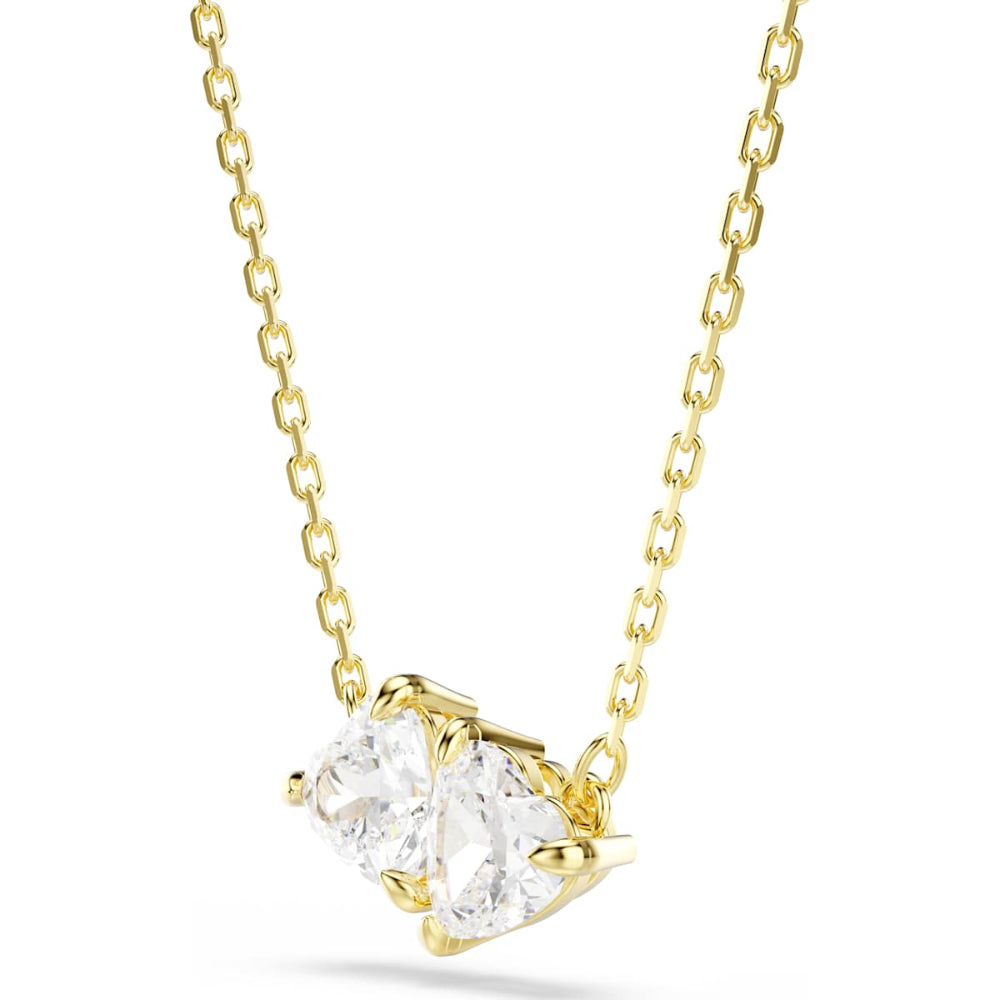 Swarovski Mesmera Gold-Tone Plated White Heart Attract Necklace 2