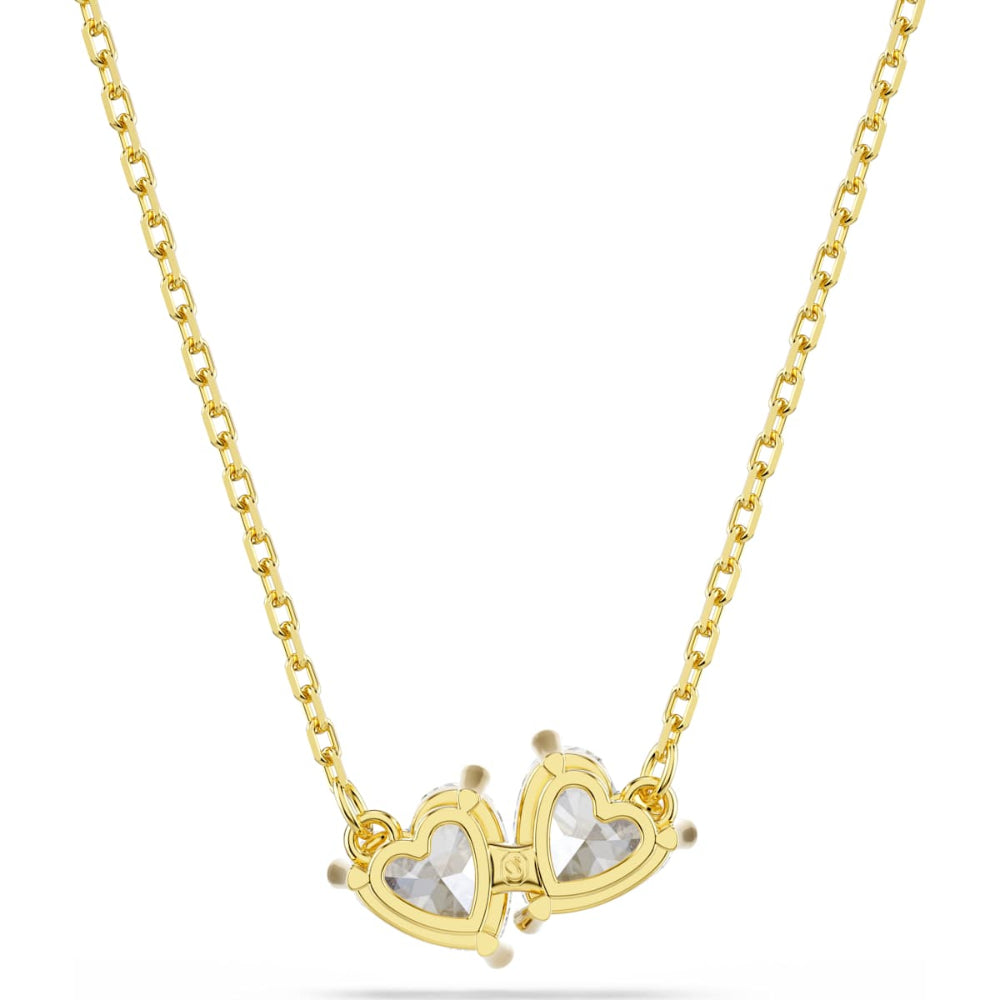 Swarovski Mesmera Gold-Tone Plated White Heart Attract Necklace 4