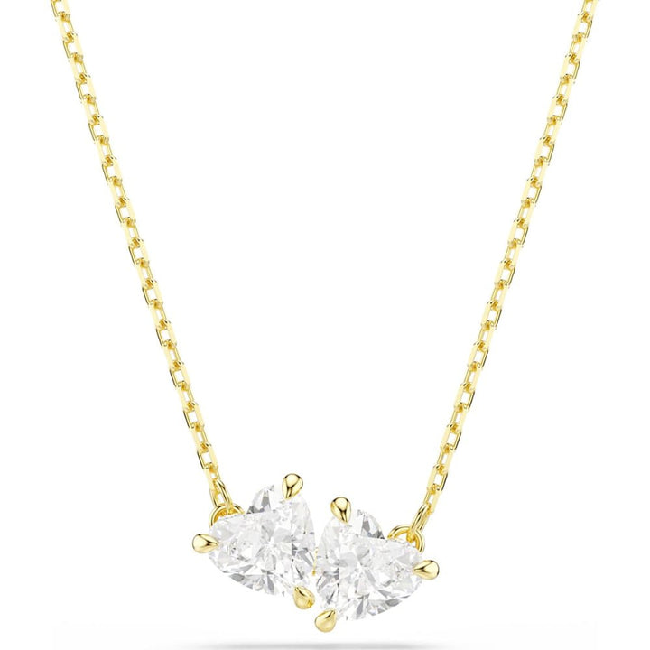 Swarovski Mesmera Gold - Tone Plated White Heart Attract Necklace - MococoSwarovski57334759009657334750Necklace