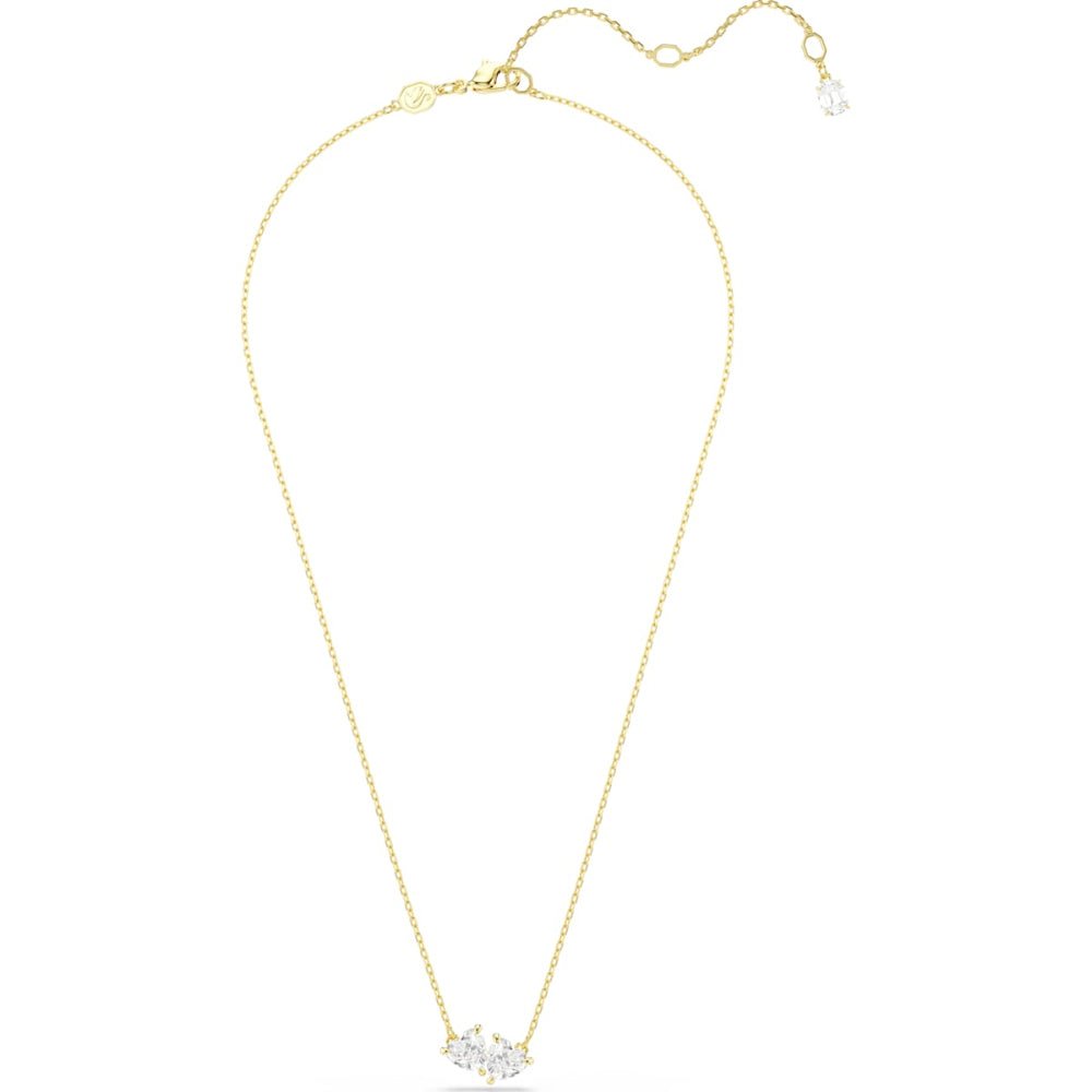 Swarovski Mesmera Gold - Tone Plated White Heart Attract Necklace - MococoSwarovski57334759009657334750Necklace