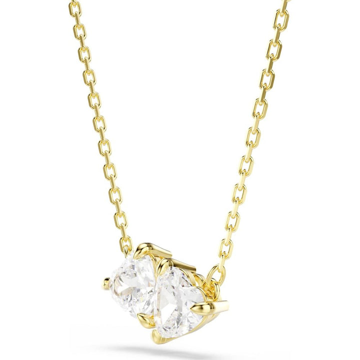 Swarovski Mesmera Gold - Tone Plated White Heart Attract Necklace - MococoSwarovski57334759009657334750Necklace