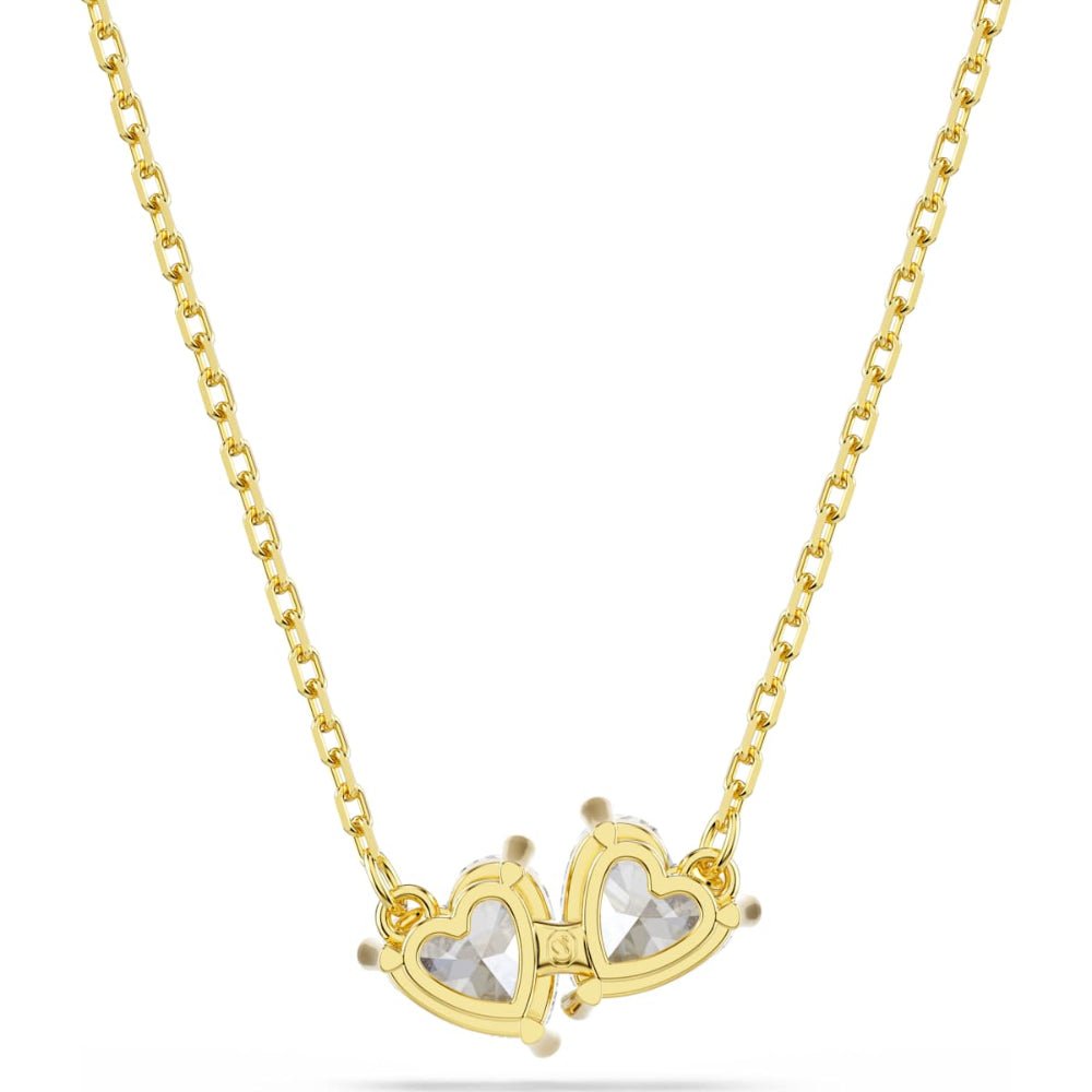 Swarovski Mesmera Gold - Tone Plated White Heart Attract Necklace - MococoSwarovski57334759009657334750Necklace