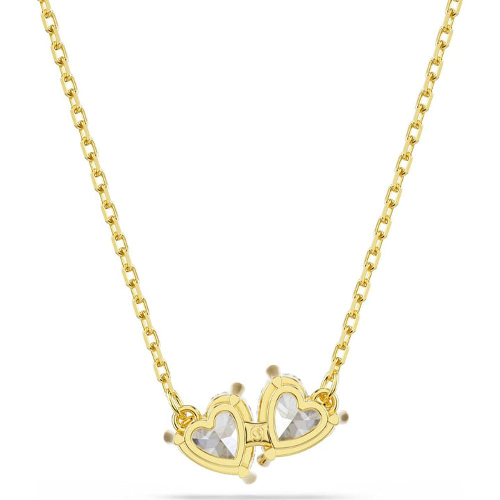 Swarovski Mesmera Gold - Tone Plated White Heart Attract Necklace - MococoSwarovski57334759009657334750Necklace