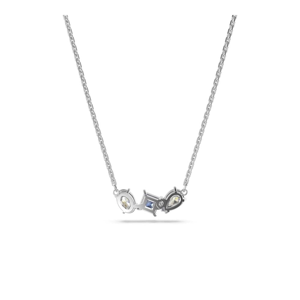 Swarovski Silver Mesmera Blue Necklace Mococo