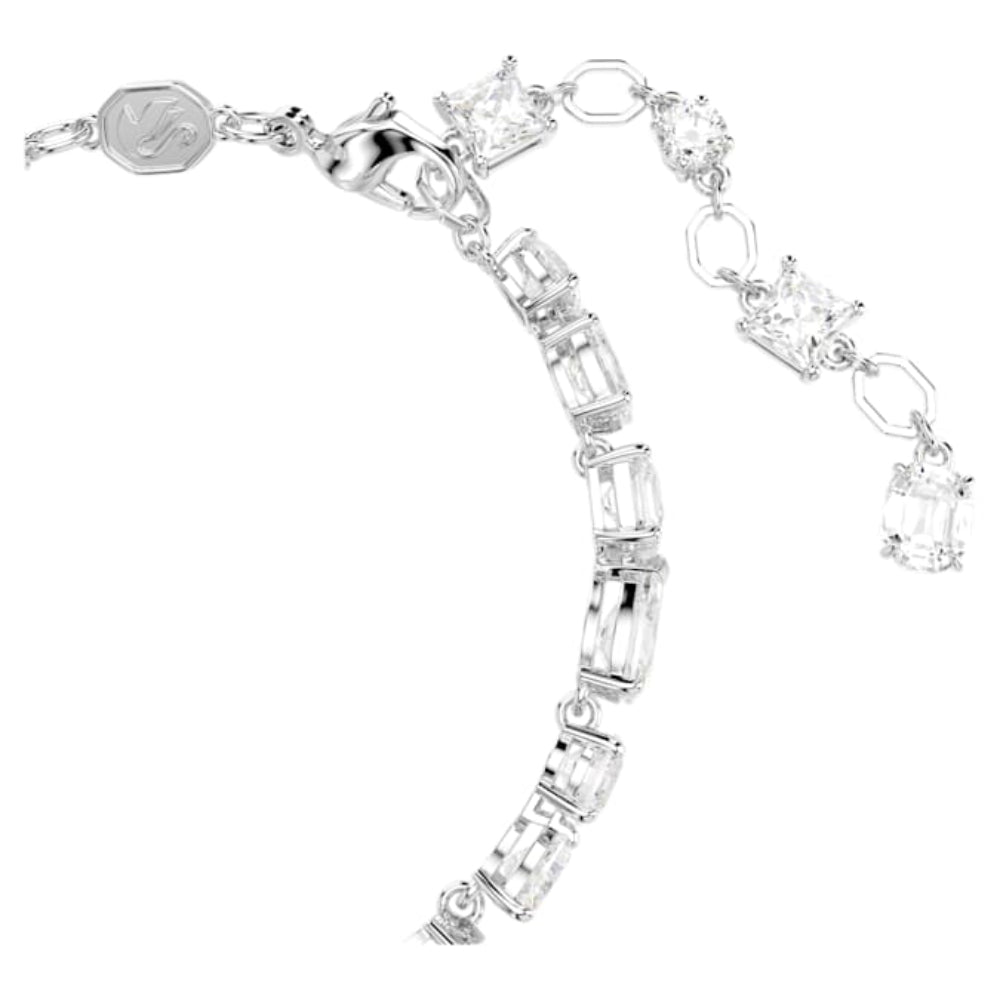 Swarovski Rhodium Plated Mixed Cuts White Mesmera Bracelet image 2