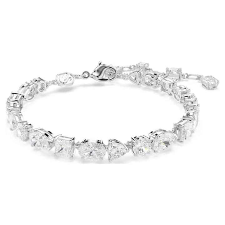 Swarovski Rhodium Plated Mixed Cuts White Mesmera Bracelet image