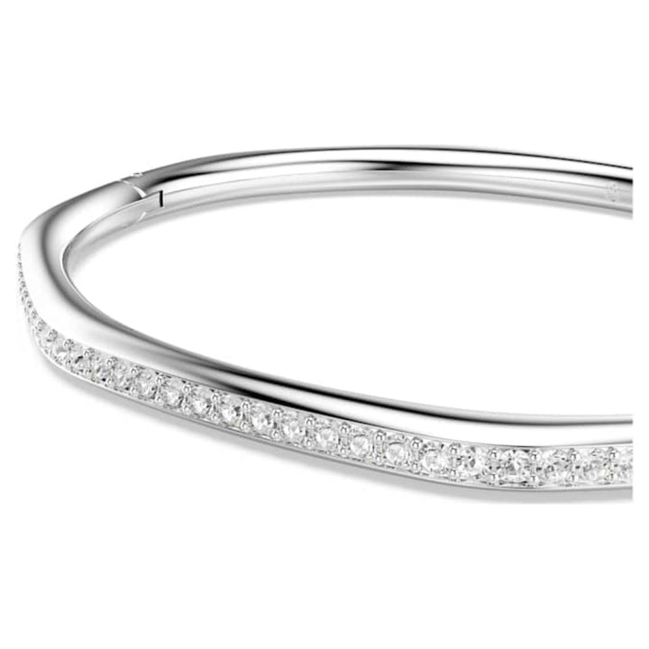 Swarovski Rhodium Plated Octagon Shape Round Cut White Dextera Bangle image 5