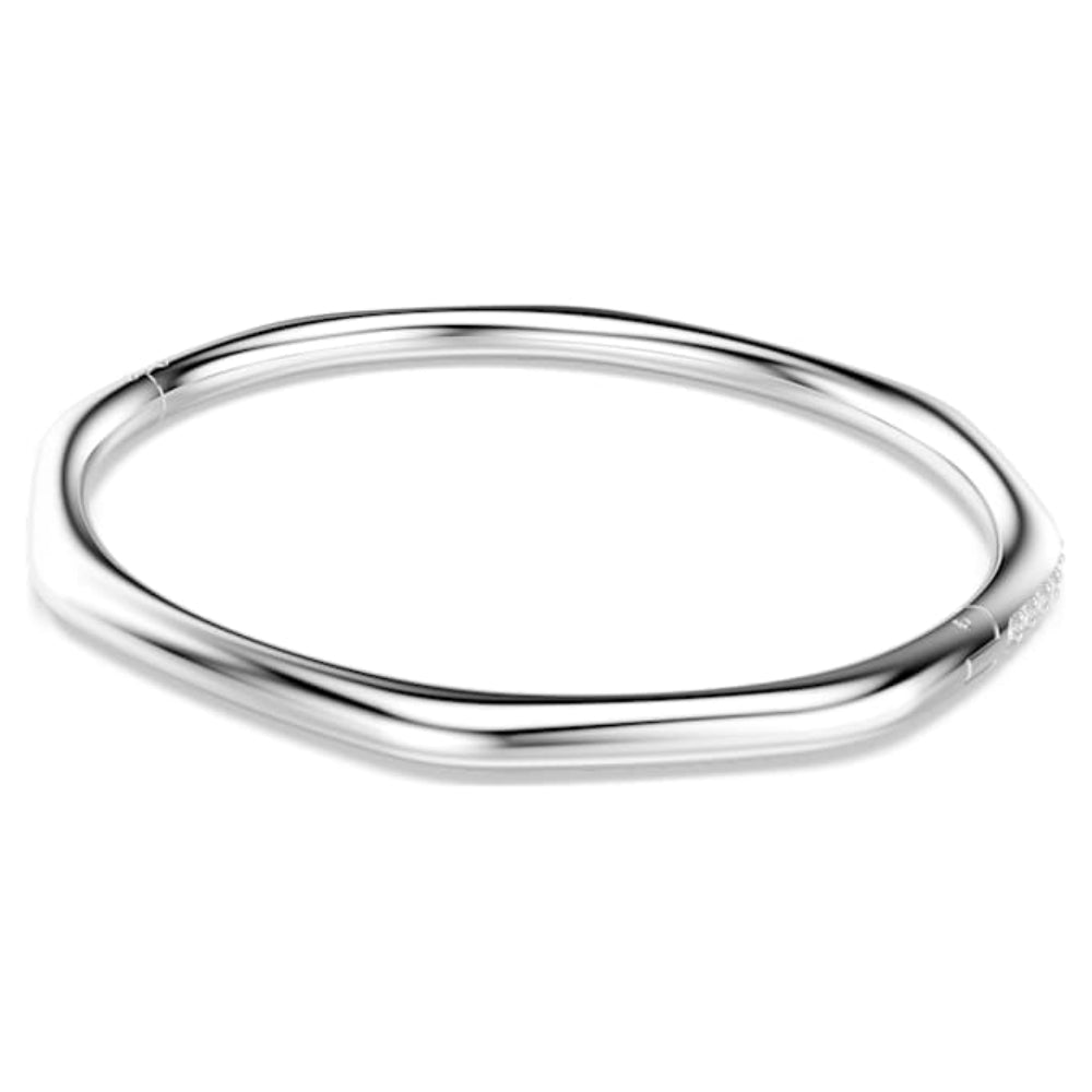 Swarovski Rhodium Plated Octagon Shape Round Cut White Dextera Bangle image 6