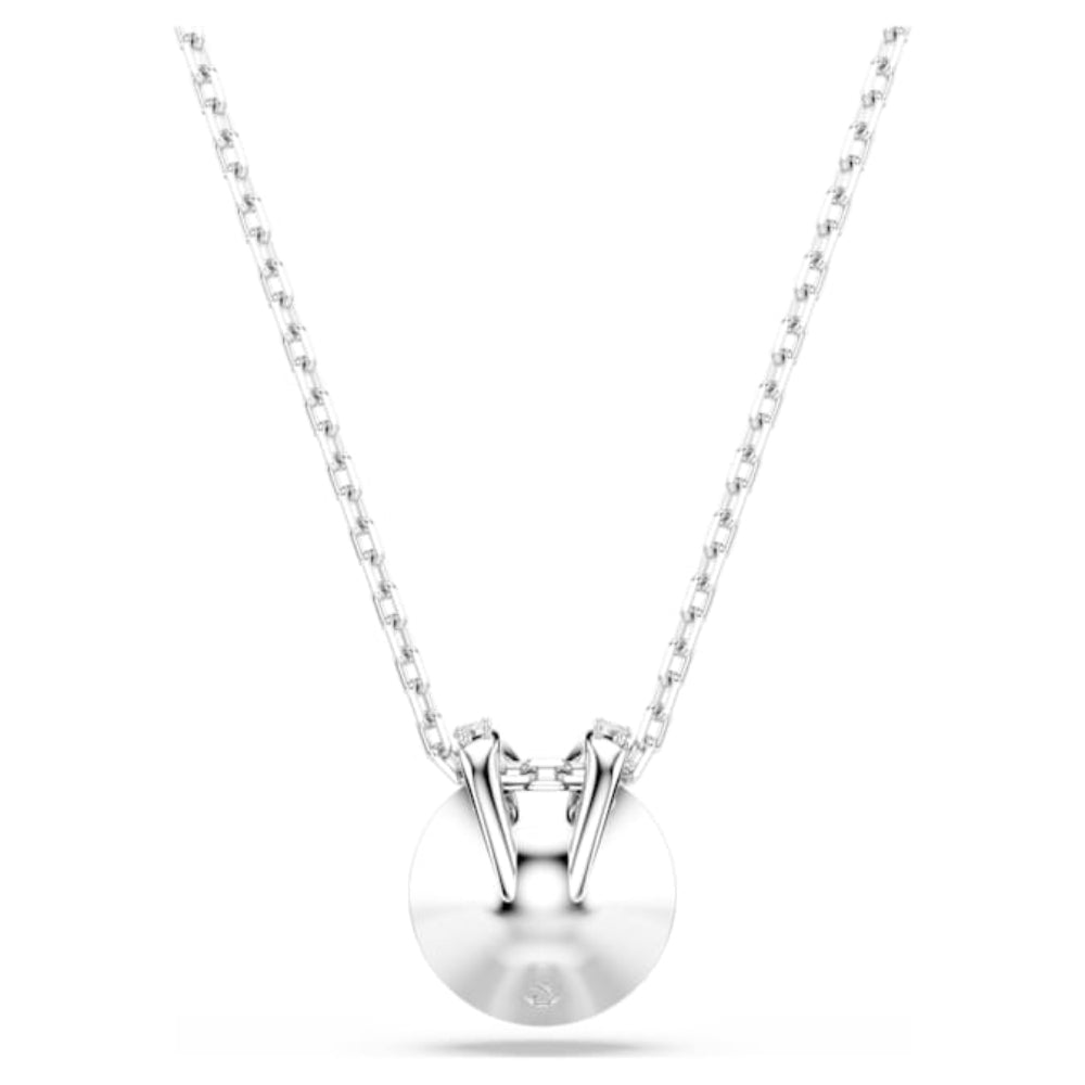 Swarovski Rhodium Plated Round Cut Blue Bella V Pendant image 4