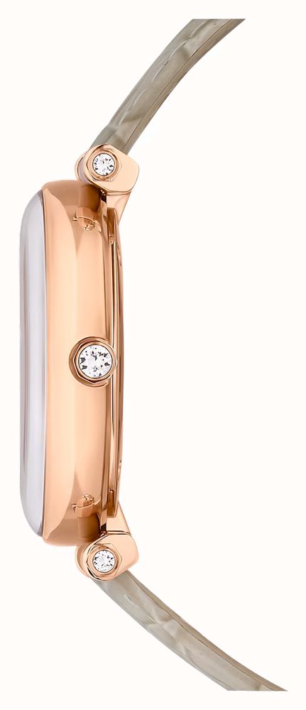 Swarovski Rose Gold Crystalline Wonder Beige Leather Watch - MococoSwarovski56568999009656568996Watches and Accessories